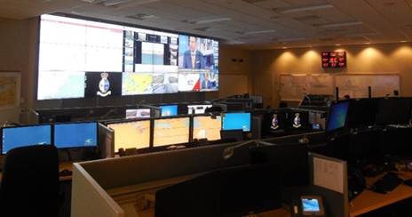 Inside a marine security operations centre.
