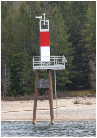 Aid to navigation, Kootenay Lake, British Columbia.