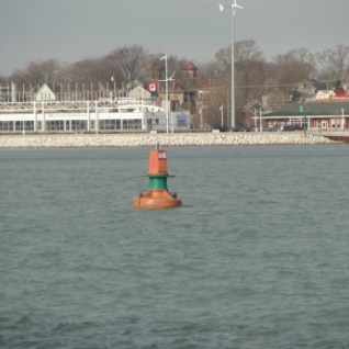 Starboard bifurcation buoy, near Sarnia.